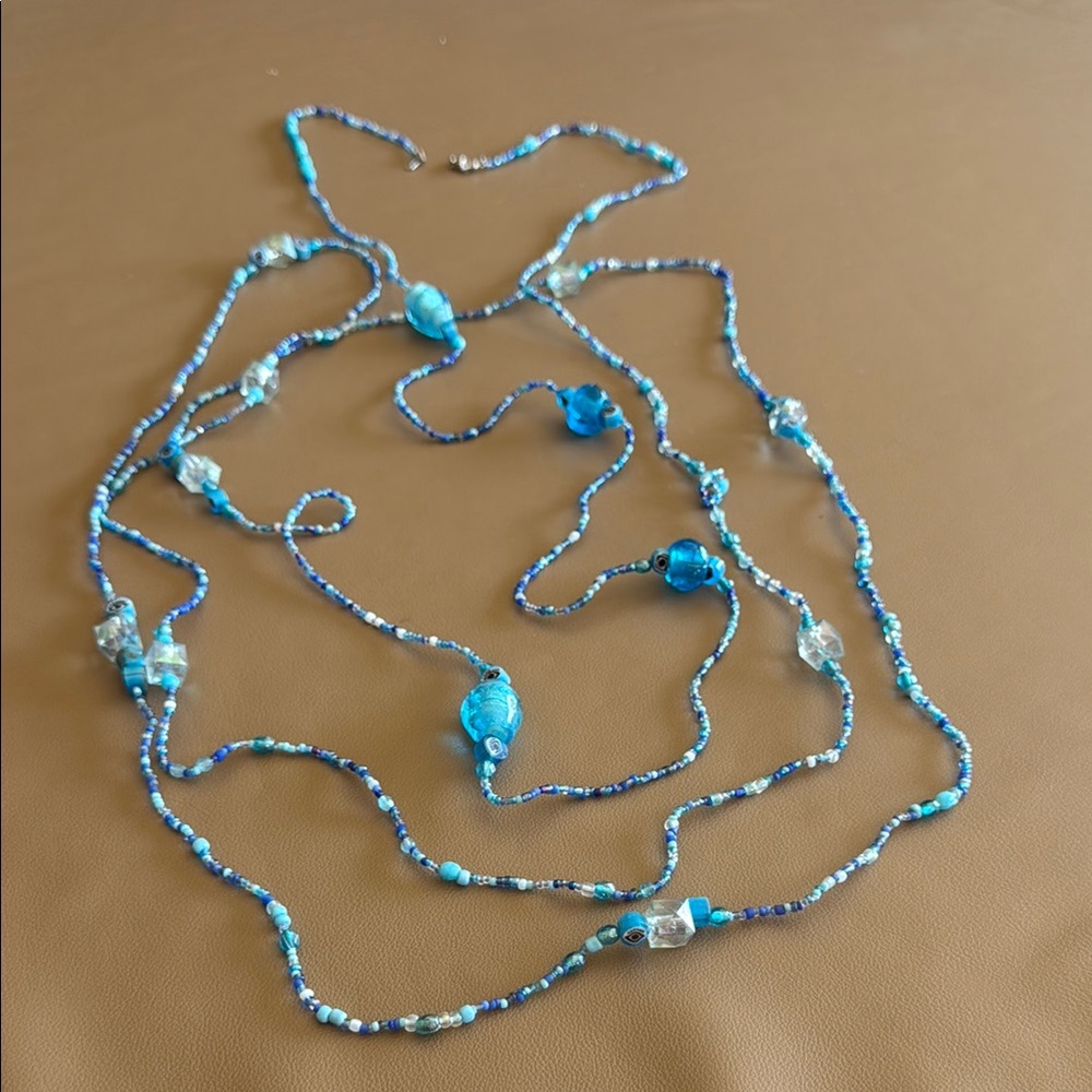 Blue Beaded Necklace